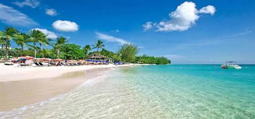 An image of Mullins beach in Barbados