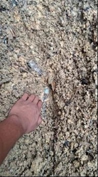 Another tapping point discovered for the same customer as in Figure 5. This time the tapping point was located in gravel